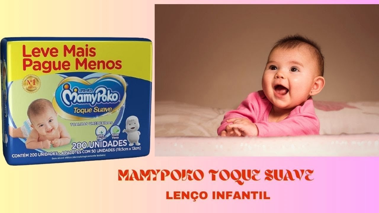 Cuidado!  Mamypoko Toque Suave Lenços Infantil