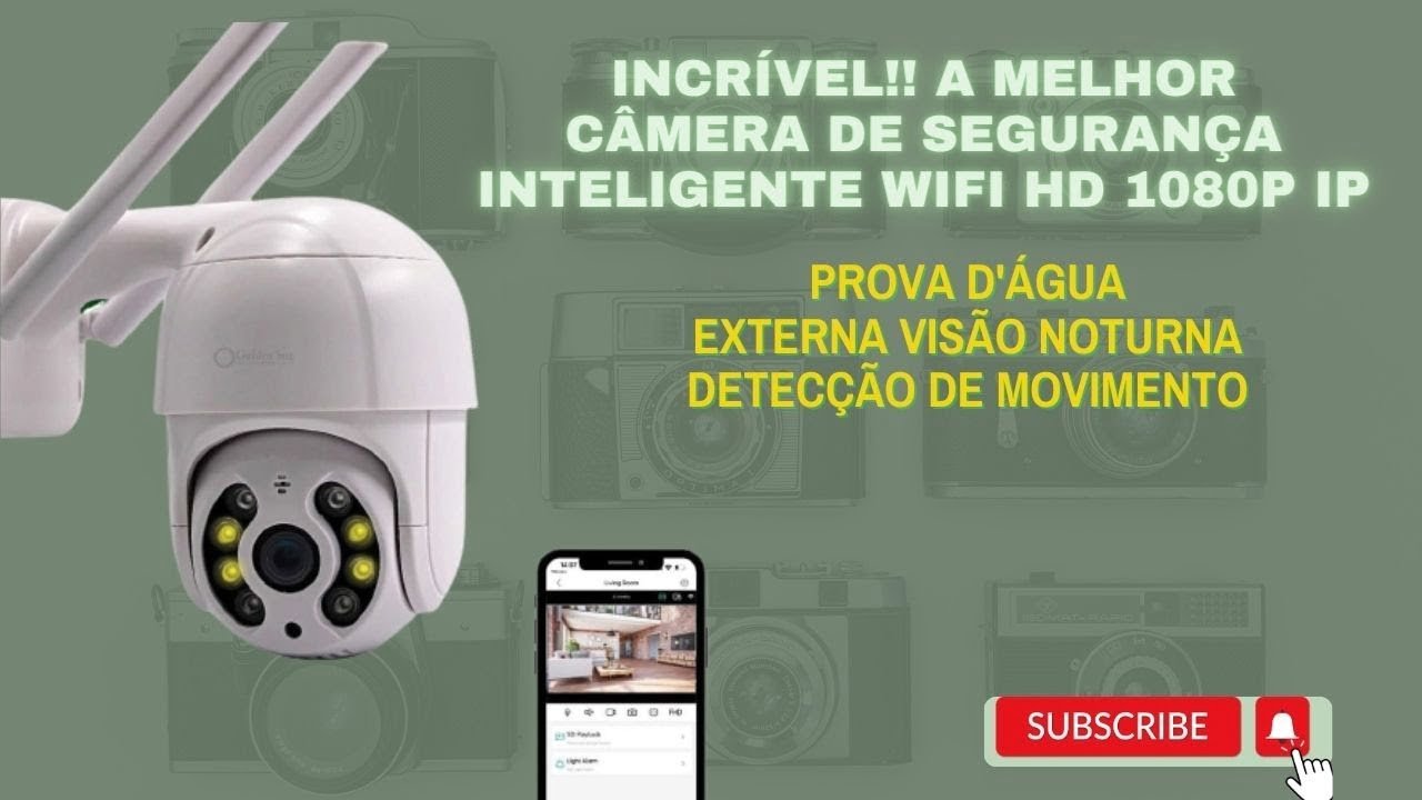 Incrível! A Melhor Câmera De Segurança Inteligente Wifi Hd 1080P Ip