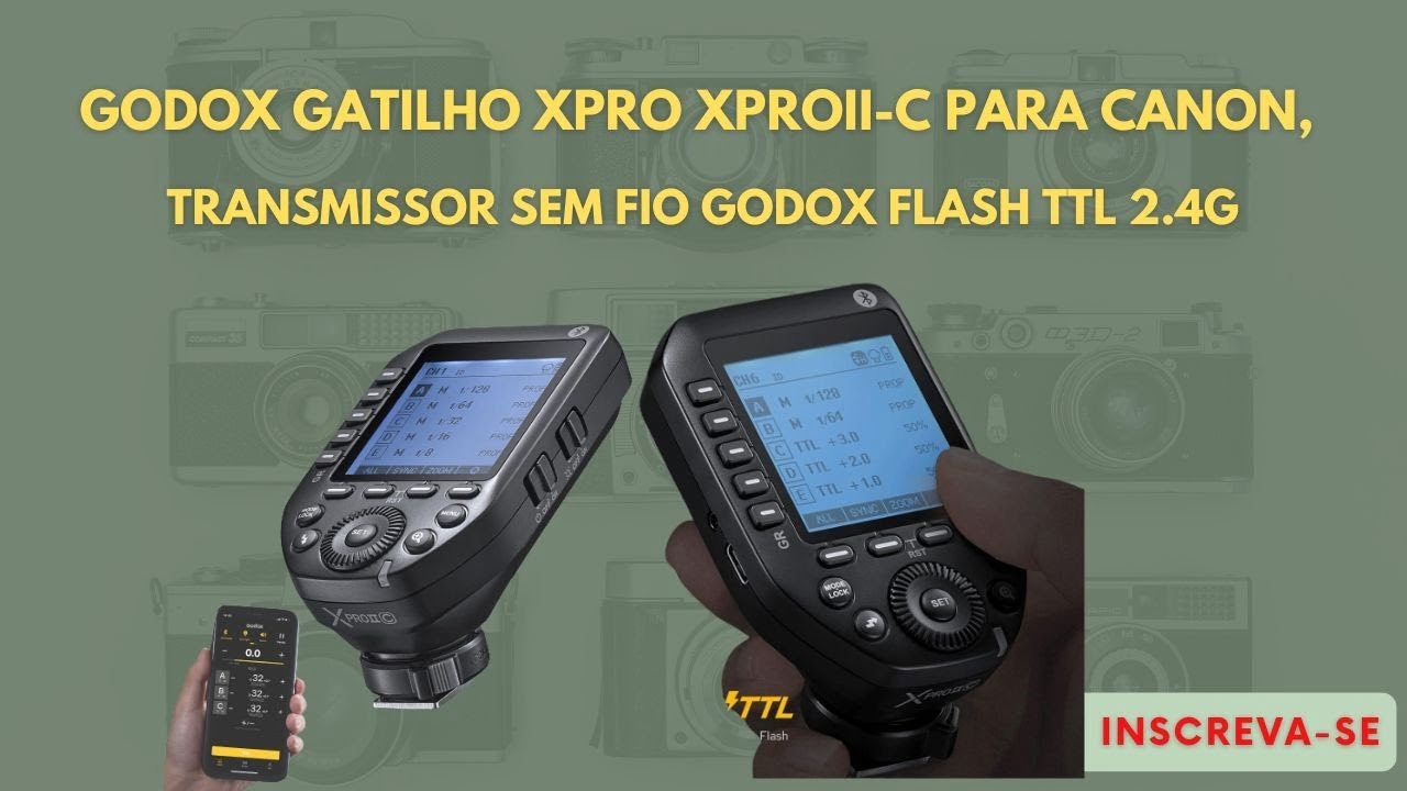 Incrível! Godox Gatilho Xpro Xproii C Para Canon