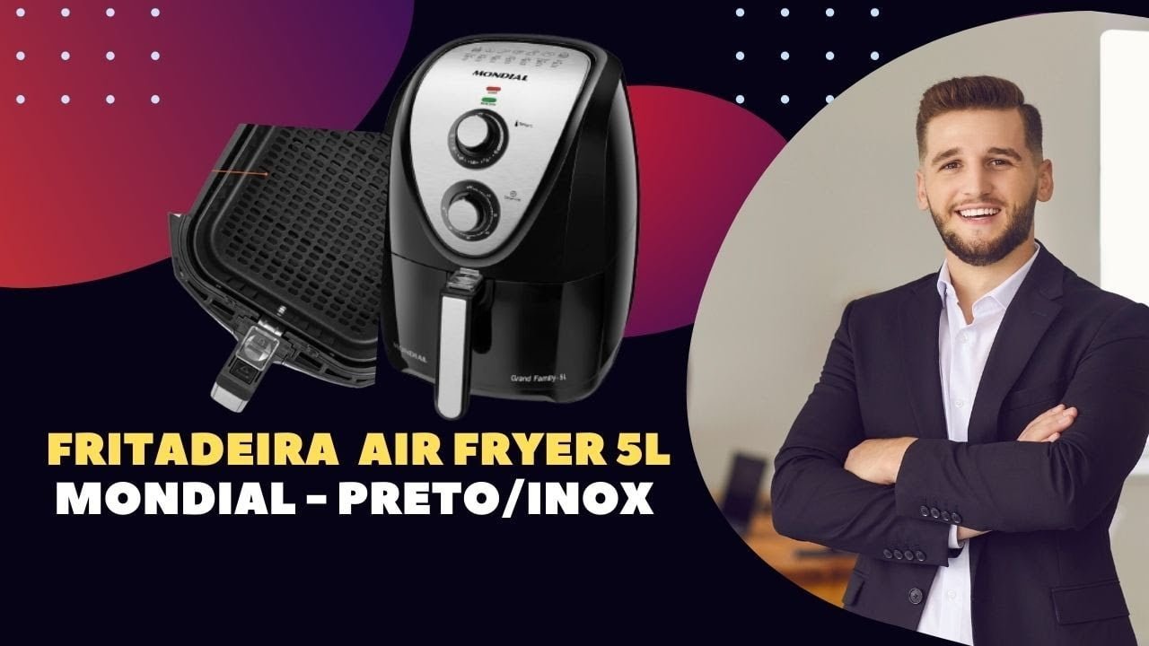 Ninguém Viu Isso Na Fritadeira Sem Óleo Air Fryer 5L Mondial