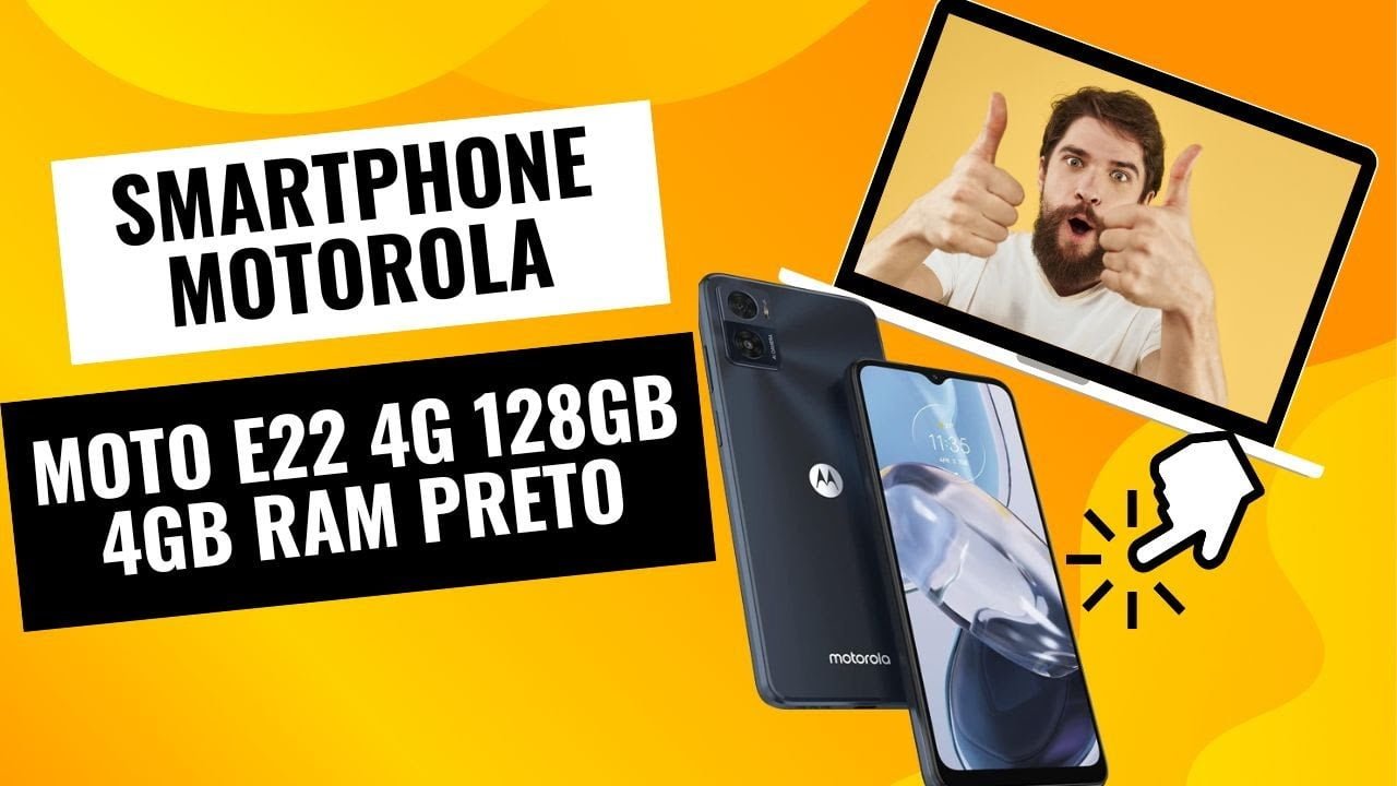 O Secredo Do Smartphone Motorola Moto  E22 - 4G - 128Gb - 4Gb Ram - Preto