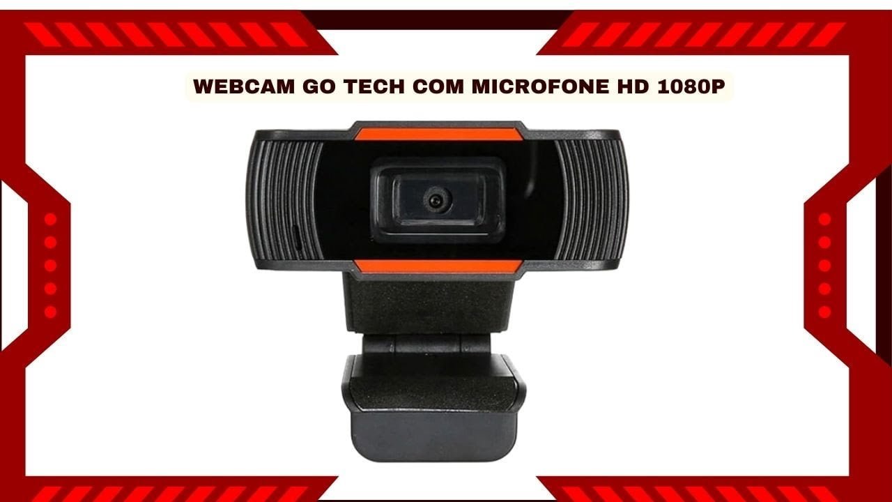 Olha, Veja Isso! Webcam Go Tech Com Microfone Hd 1080P