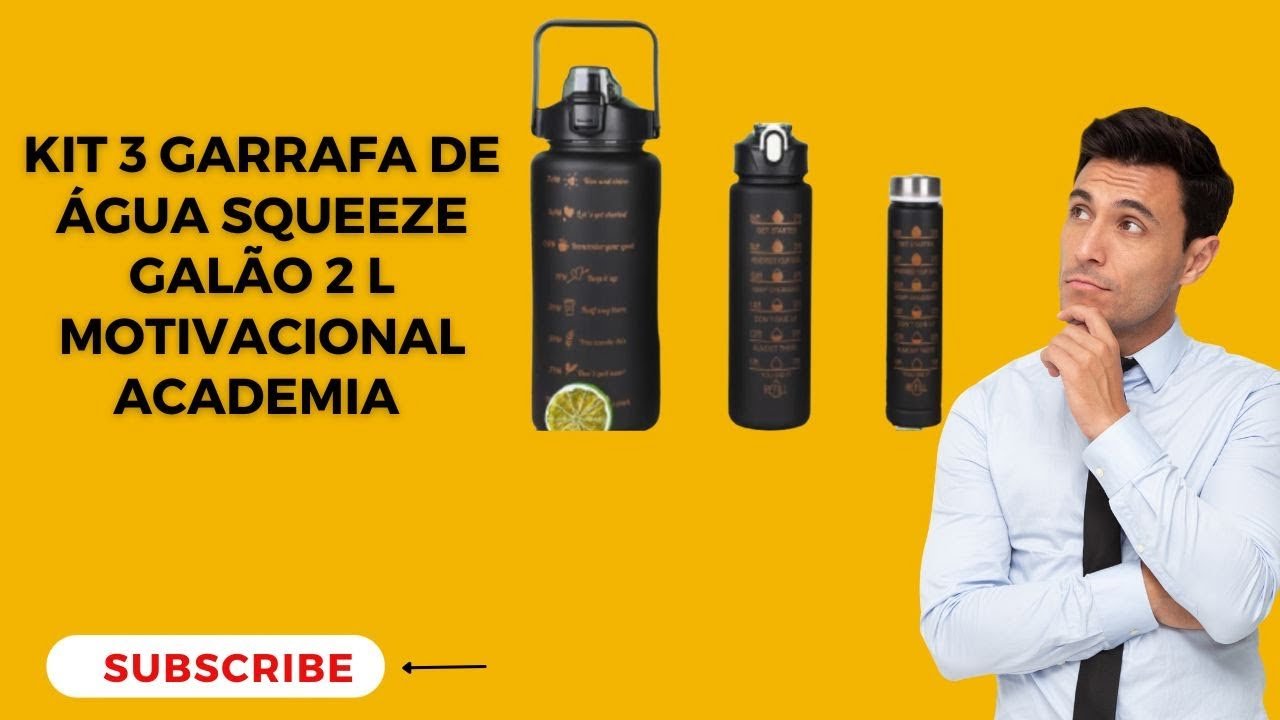 Verdades Secretas Do Kit 3 Garrafas De Água Squeeze Galão 2L