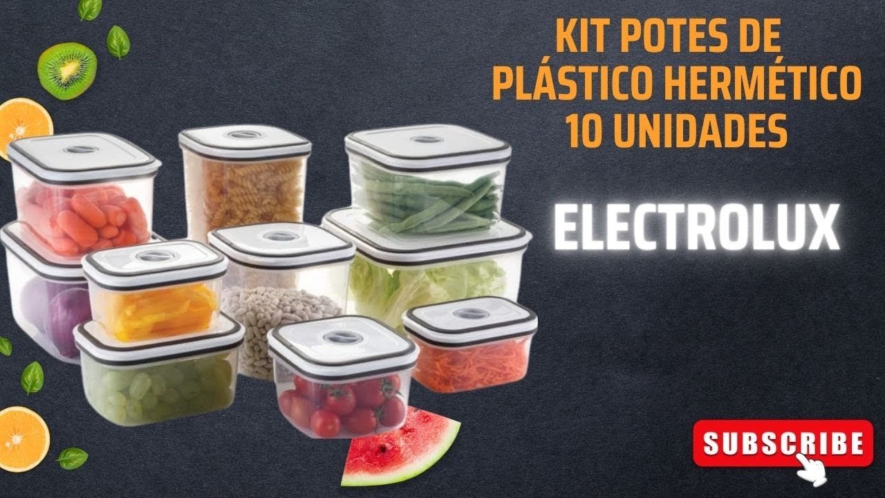 Você Vai Se Surpreender!  Eléctrolux - Kit Potes De Plásticos Hermético.