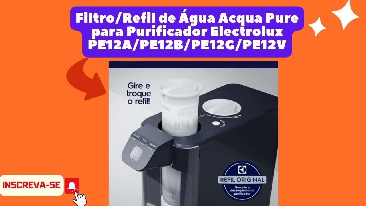 Atenção! Utiliadde Pública Filtro/Refil De Água Acqua Pure Para  Purificador Eletrolux