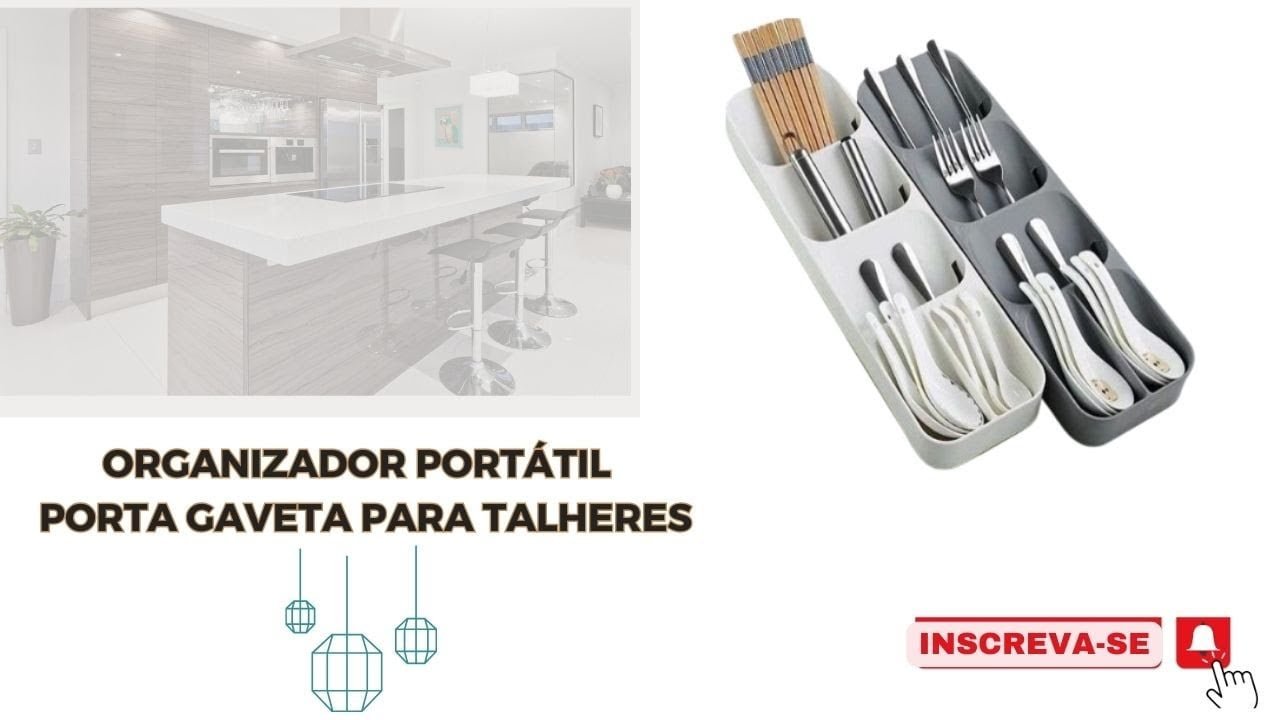Atenção! Organizador Portátil   Porta Gaveta Para Talheres