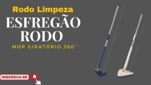 Não Veja isto! Esfregão Rodo Limpeza Triângulo Mop Giratório 360°