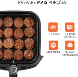 Fritadeira Sem Óleo Air Fryer 4L, Mondial, PretoInox, 1500W, 110V - AFN-40-BI (2)