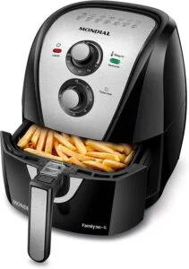 Fritadeira Sem Óleo Air Fryer 4L, Mondial, PretoInox, 1500W, 110V - AFN-40-BI (2)