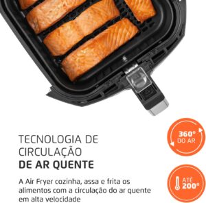 Fritadeira Sem Óleo Air Fryer 4L, Mondial, PretoInox, 1500W, 110V - AFN-40-BI (2)