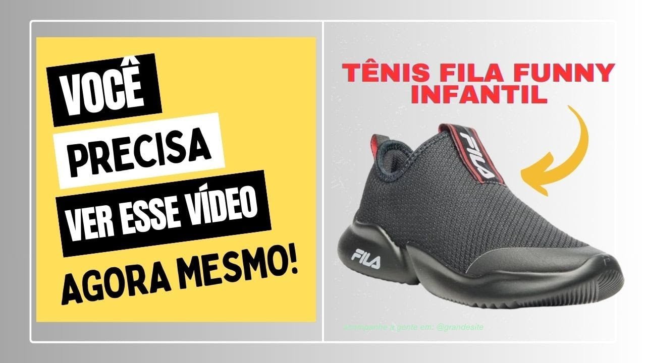 Tudo Que Não Te Contaram Sobre - Tênis Fila Funny, Infantil