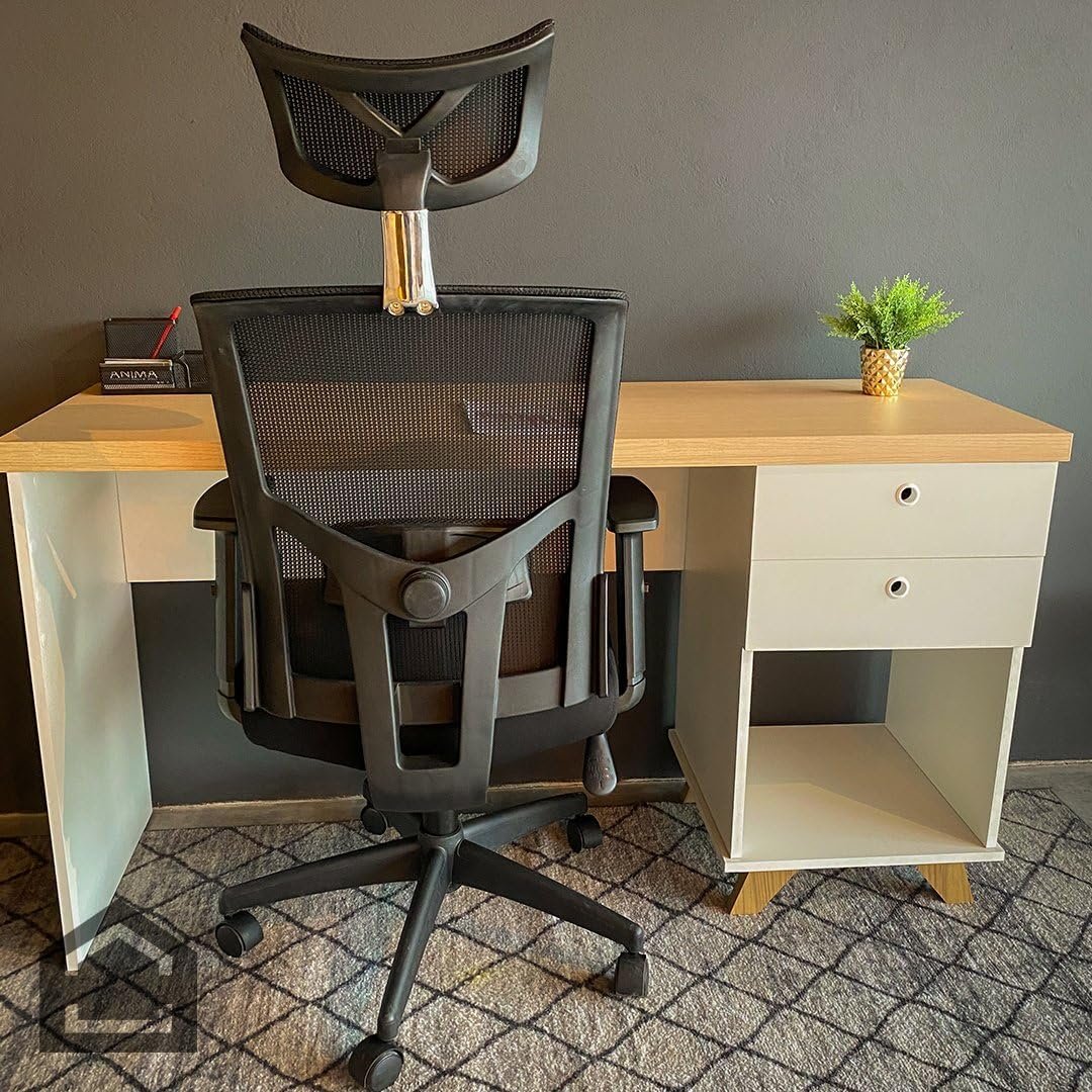 Cadeira Para Escritório Presidente Giratória Ergonômica Anm312 P