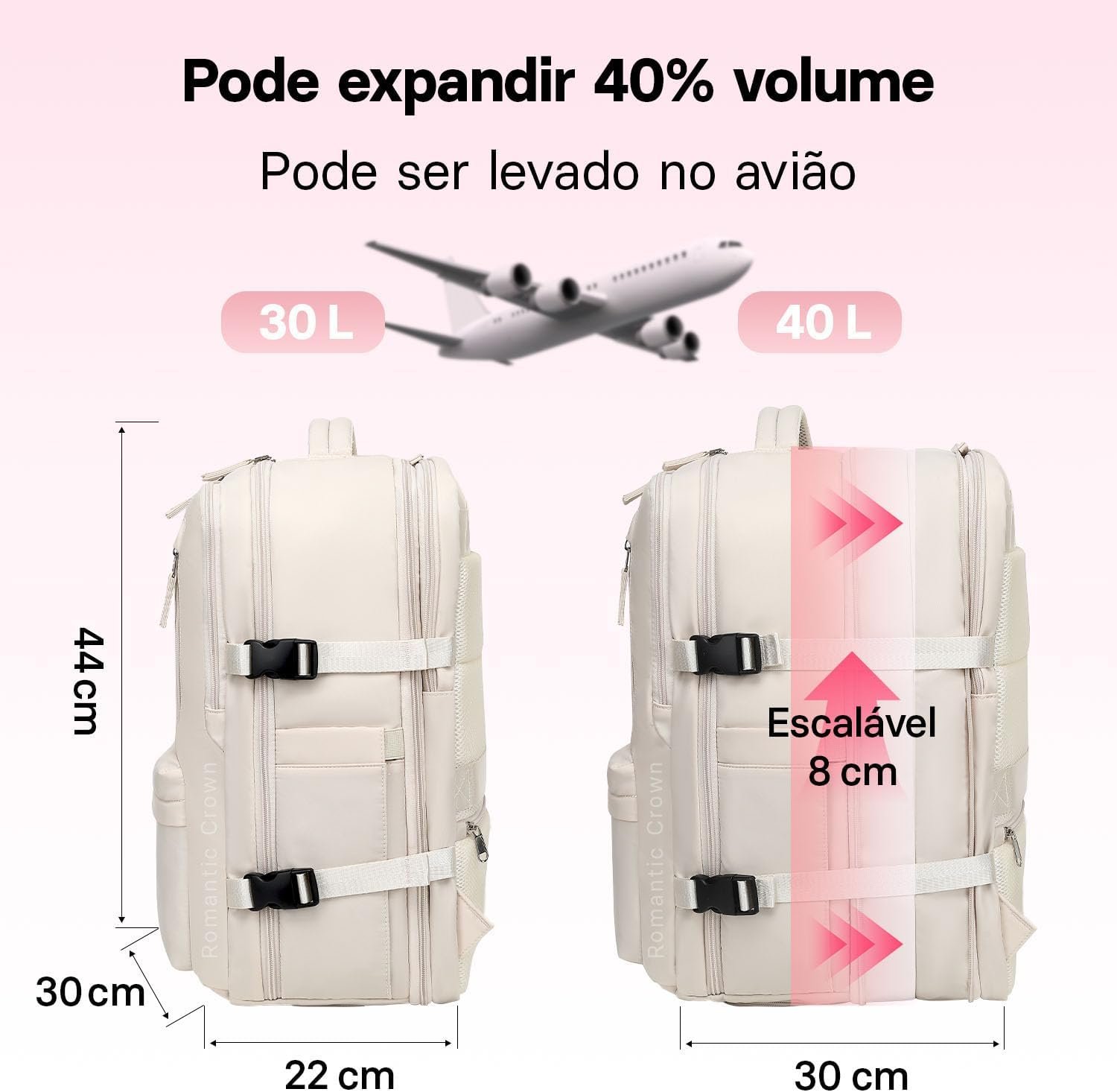 Black Friday Amazon Romantic Crown Mochila De Viagem Expansivel Avião Grande 6 1731291537 801 Black Friday Amazon Romantic Crown Mochila De Viagem Expansivel Aviao