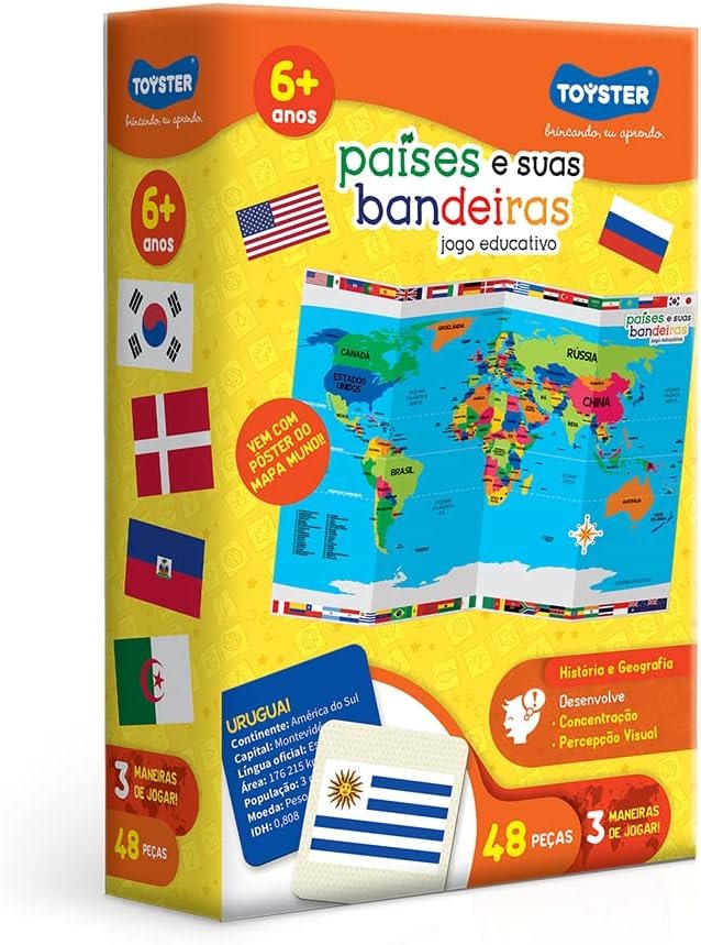 Análise Bandeiras Dos Países - Jogo Educativo Toyster