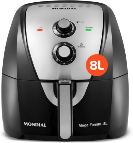 Revisão Fritadeira Air Fryer Afn-80 8L Mondial Preto/Inox