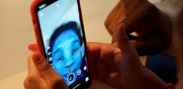 Filtro Do Filme Avatar Faz Pessoa Ficar Com Rosto Na Coloração Azul; Instagram Vai Remover Filtros De Terceiros