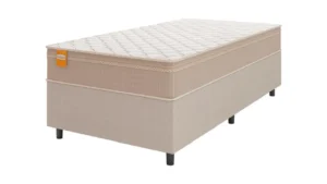 Cama Box Solteiro Colchão Molas Qatar 88X188Cm