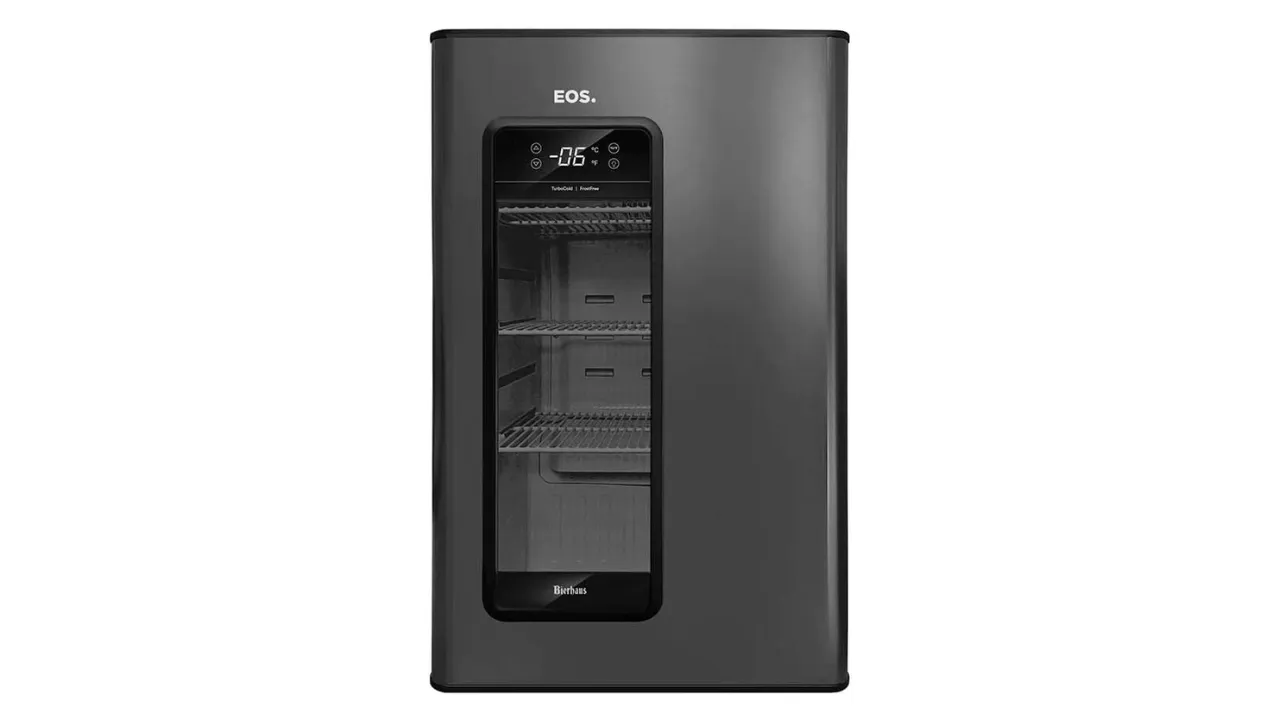 Cervejeira Eos Bierhaus 100L Frost Free Inox Titanium Ece110 110V