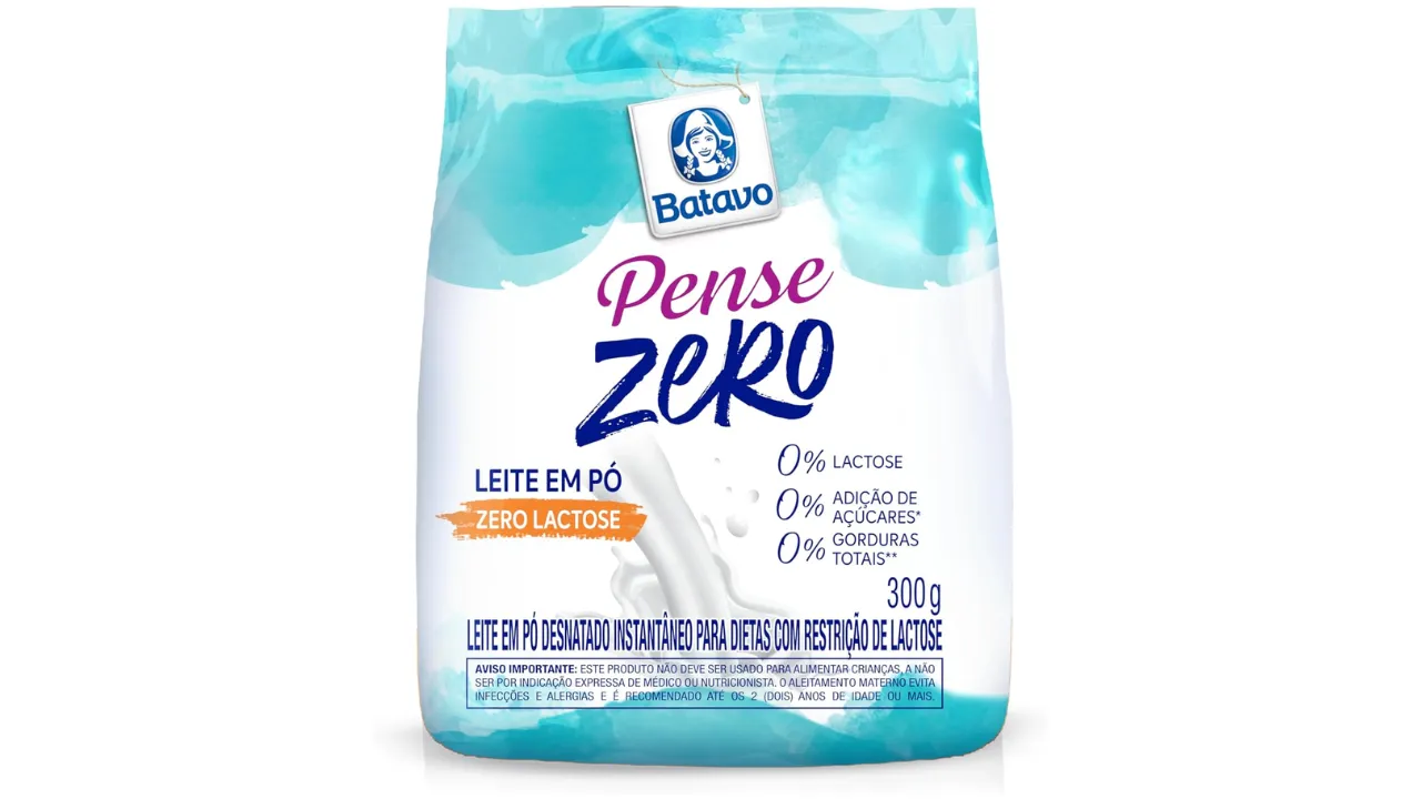 Leite Em Pó Desnatado Instantâneo Batavo Pense Zero Sachê 300G