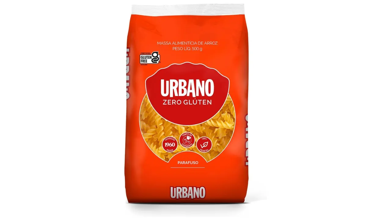 Macarrão De Arroz Urbano Parafuso 500G