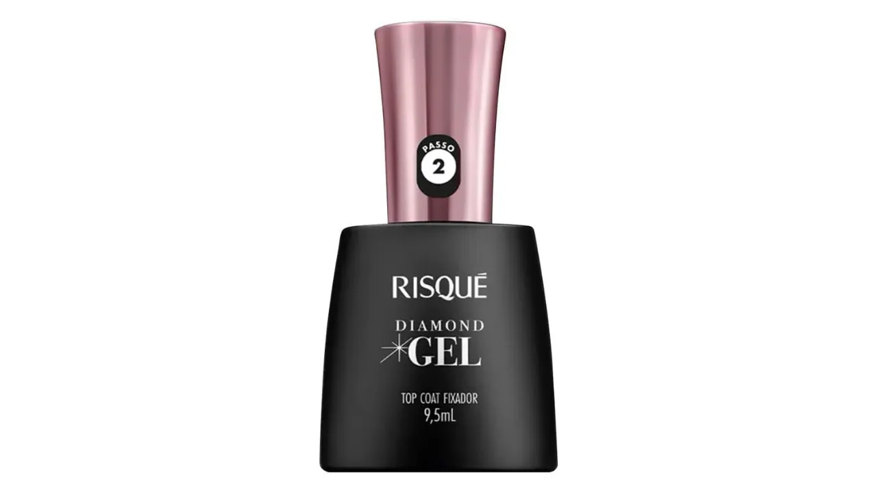 Risqué Top Coat Fixador Diamond Gel Cremoso - 9, 5 Ml
