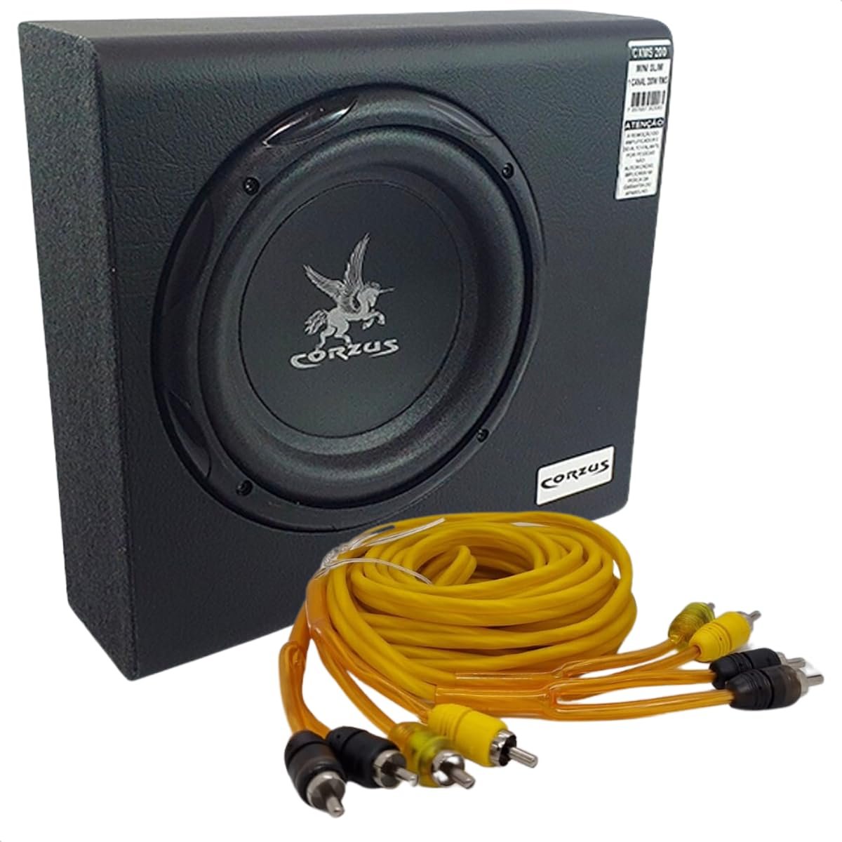 Subwoofer Amplificado 350W 8'' Mini Slim Corzus É Bom? Resenha 2026