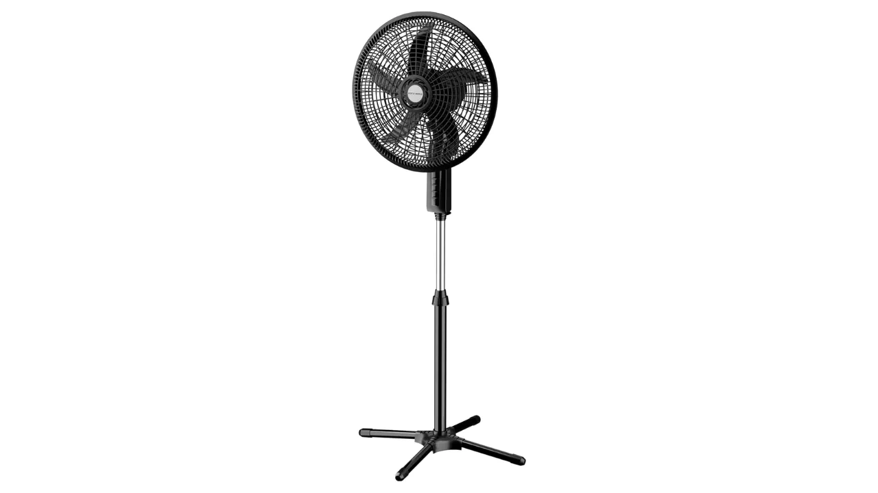 Hepta World Ventilador De Coluna, Resfriamento, Silencioso, Design Slim Para Casa Escritório (Preto, 110V, 101)