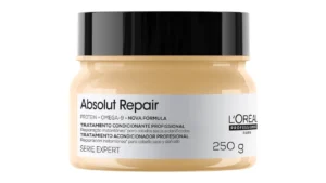 L'Oréal Professionnel Serie Expert Absolut Repair, Máscara De Reparação Intensiva Para Cabelos Danificados E Finos Com Quinoa Dourada, Reconstrução