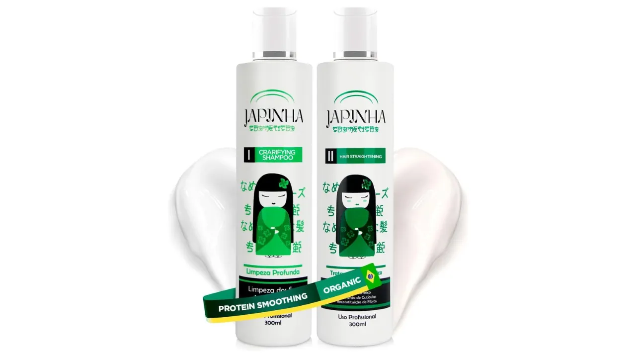 Progressiva Orgânica Japinha Cosméticos Alisamento Sem Formol Profissional Para Todos Os Tipos De Cabelos Tratamento Antifrizz Desmaia Cabelo Semi